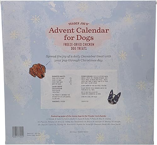 Miniatura 2 de Calendario de Adviento de Trader Joe's para Perros - Golosinas de Salmón y Batata para Perros