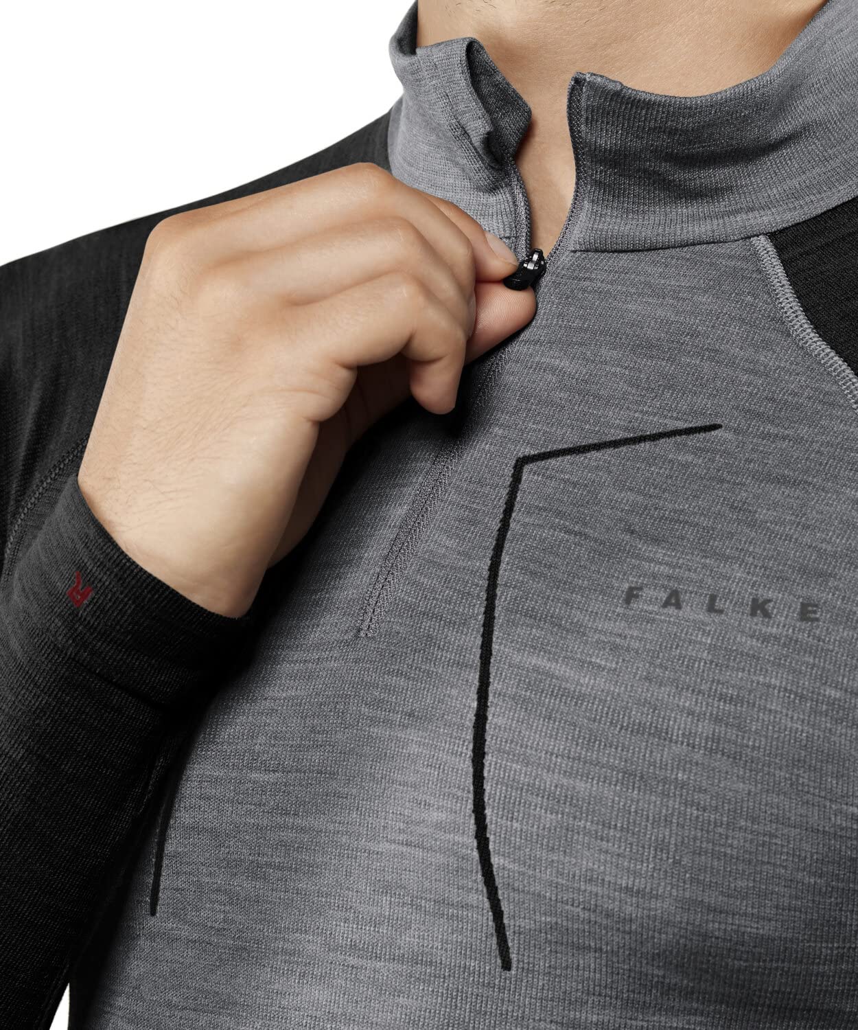 FALKE Herren Baselayer-Shirt Wool-Tech Protective M L/s Sh Wolle Funktionsmaterial schnelltrocknend 1 Stück, Grün Holly 7385, S FALKE Herren Baselayer-Shirt Wool-Tech Protective M L/s Sh Wolle Funktionsmaterial schnelltrocknend 1 Stück, Grün Holly 7385, S