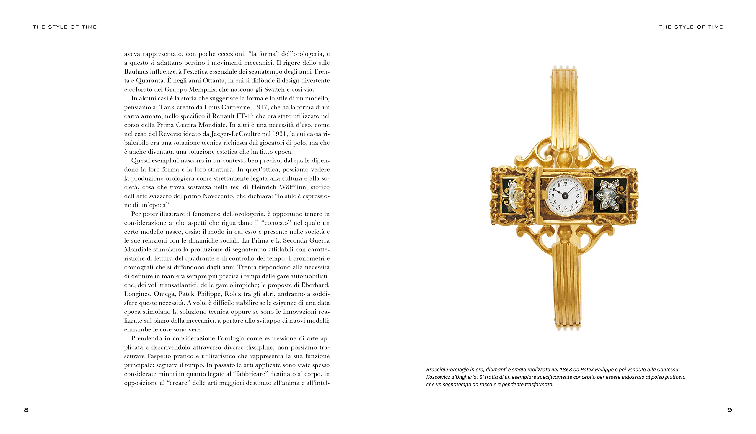 Libro Storia degli Orologi - Lo stile del tempo: Viaggio illustrato negli orologi da polso dal 1900 al 2023 | Edizione Cultura e Design