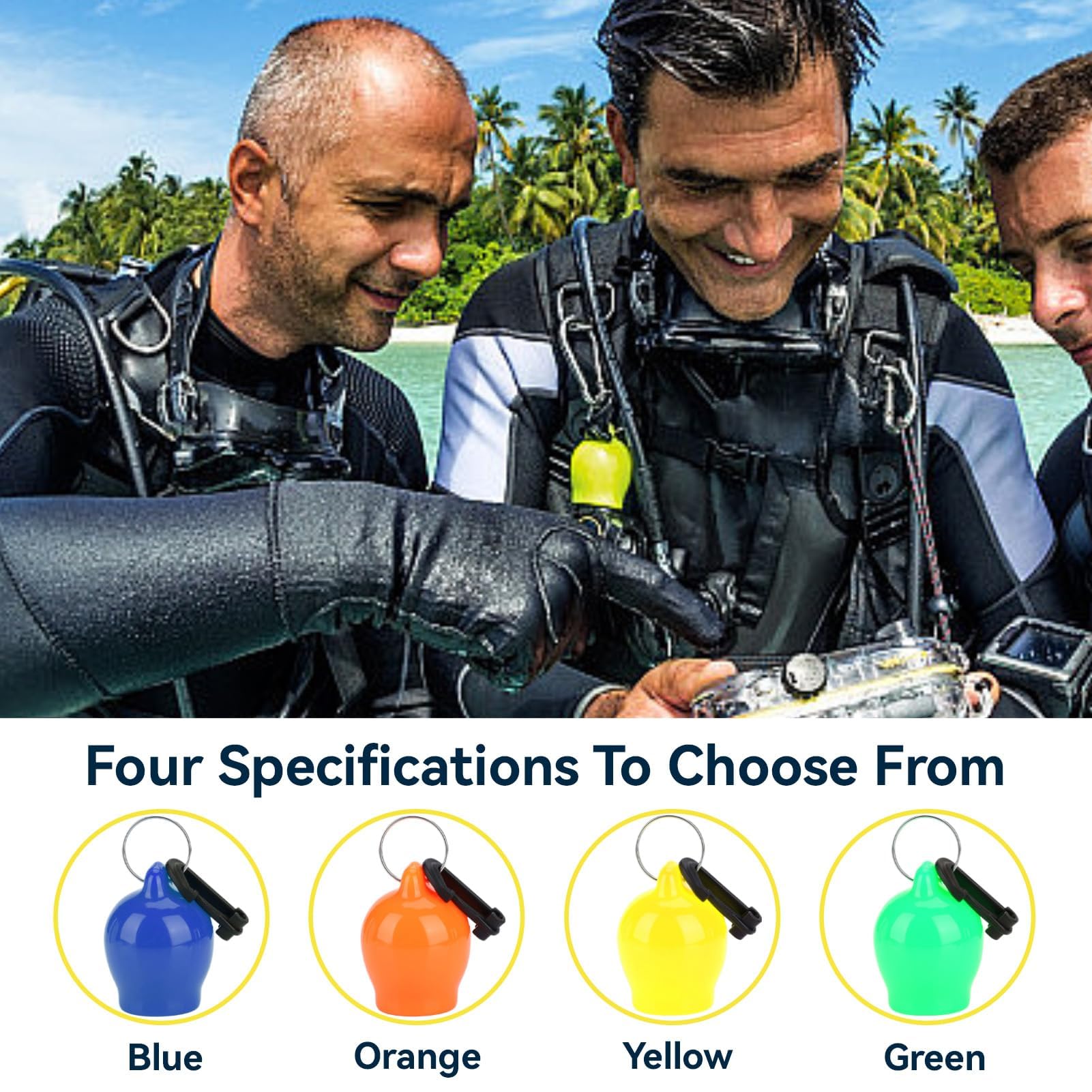 Agatige Boccaglio Silicone Snorkeling Regolatore con Gancio Carabiner Accessori Immersioni Giallo