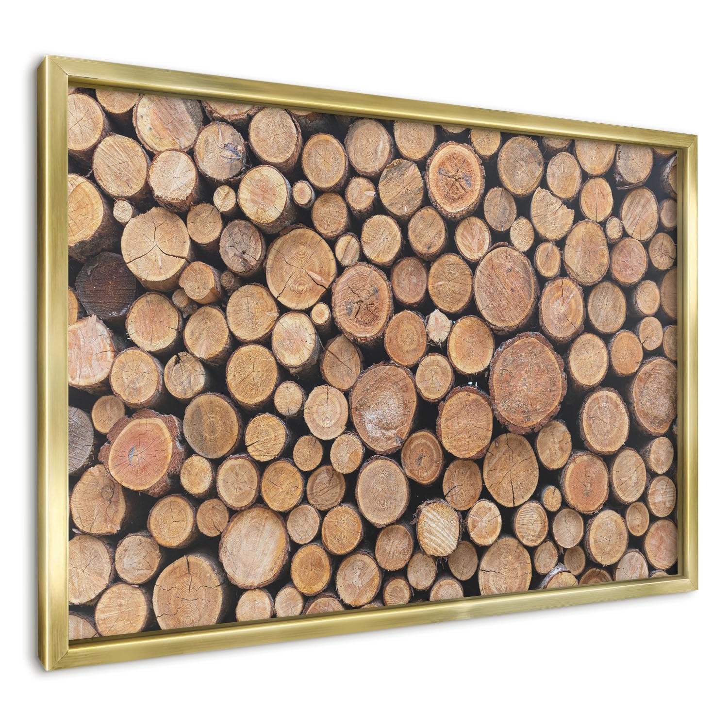 Panel Magnético 60x40 cm | con Marco Dorado | Círculos De Madera | Montaje Fácil | Pizarra de Pared | Para Restaurante y Bar | Expositor para Menú, Ofertas del Día