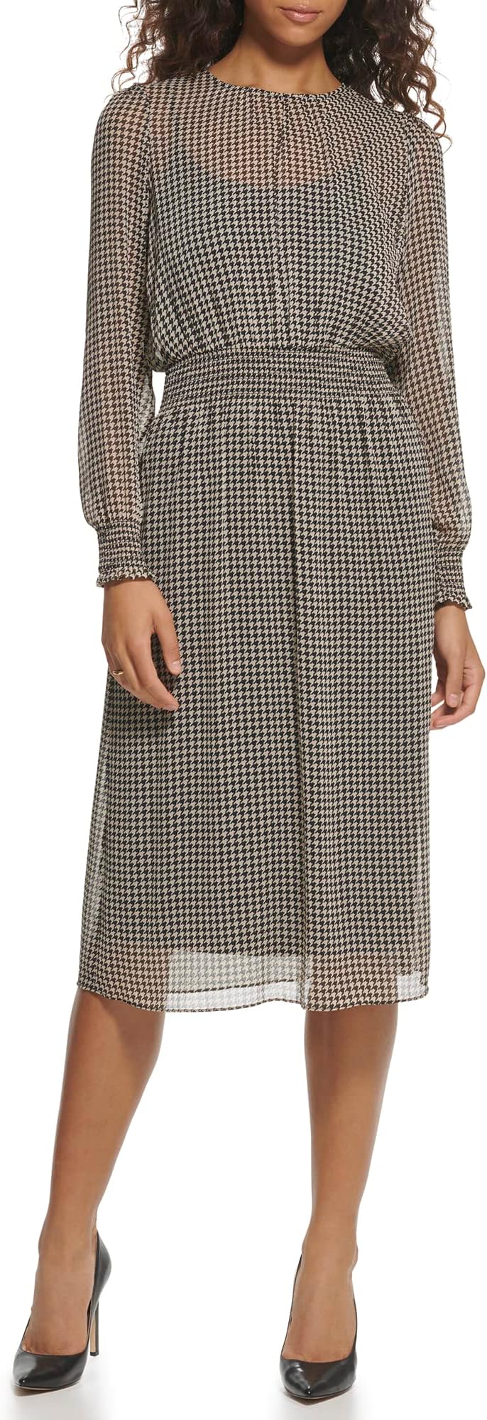 Tommy HilfigerWomen's Sintched Waist Midi Dress
