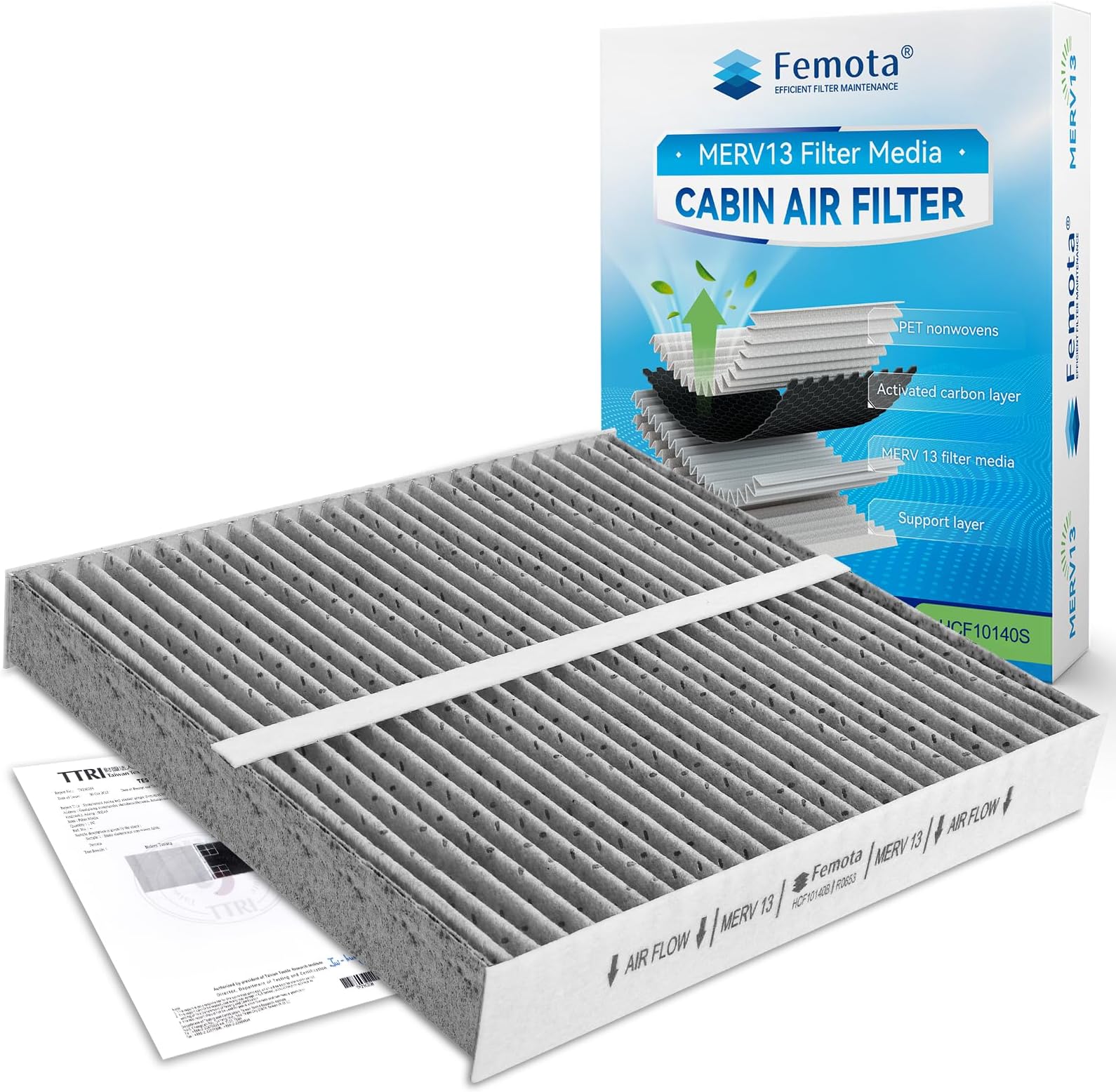 A-Premium Cabin Air Filter With Activated Carbon Compatible With Nissan Altima 2019-2023 & Infiniti QX60 2022-2023, QX50 2019-2023, QX55 2022-2023, Replace# 272776CA1A, 272775NA1A