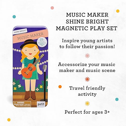 Miniatura 3 de Petit Collage Vestir Magnético, Creador de Música  Tablero de Juego Magnético con Piezas Magnéticas para Mezclar y Combinar, Ideal para Edades 3+
