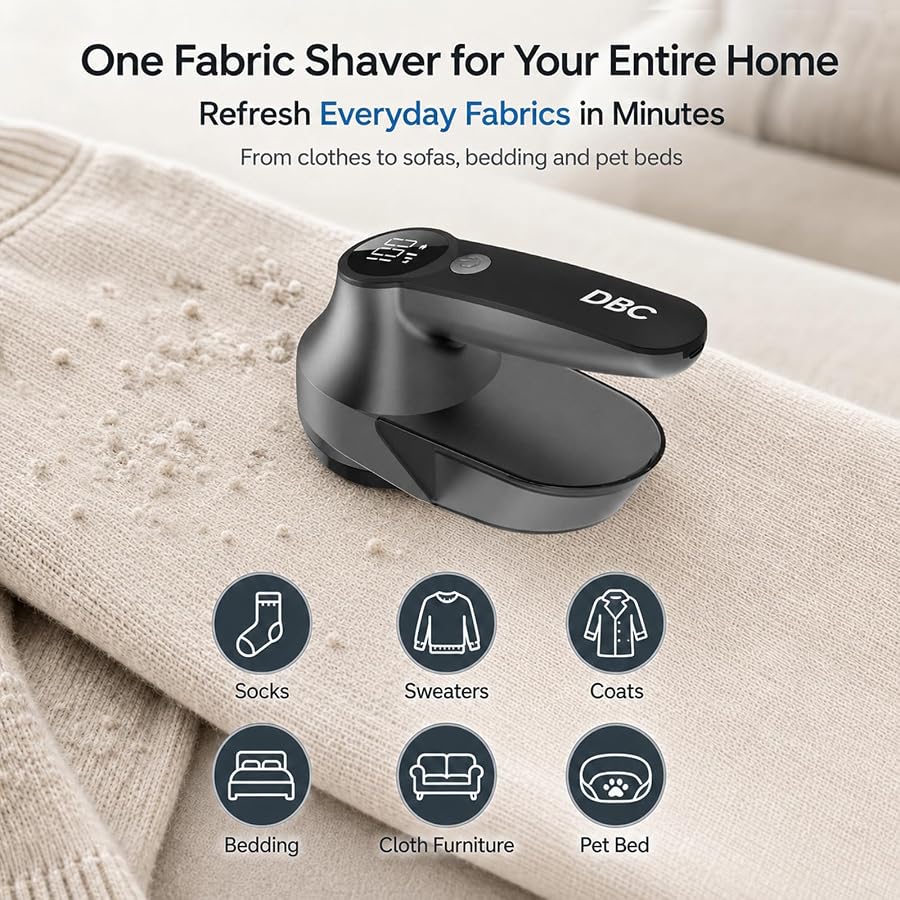 DBC Rechargeable Fabric Shaver,3-Speed Lint Remover Lint Shaver for Clothes - image 7