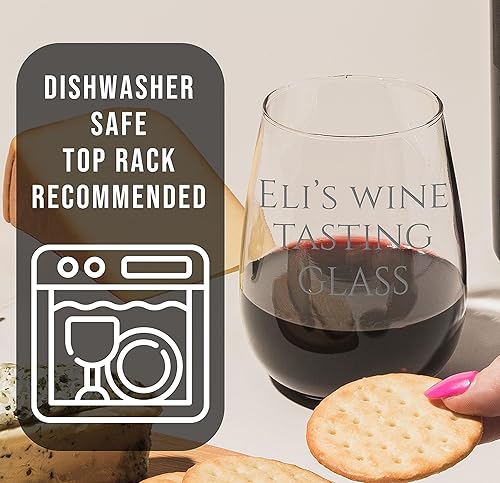 Miniatura 4 de Vaso de vino personalizado grabado para el Día de la Madre de 17 onzas sin tallo, regalos de vino para mujeres, regalos personalizados para mamá