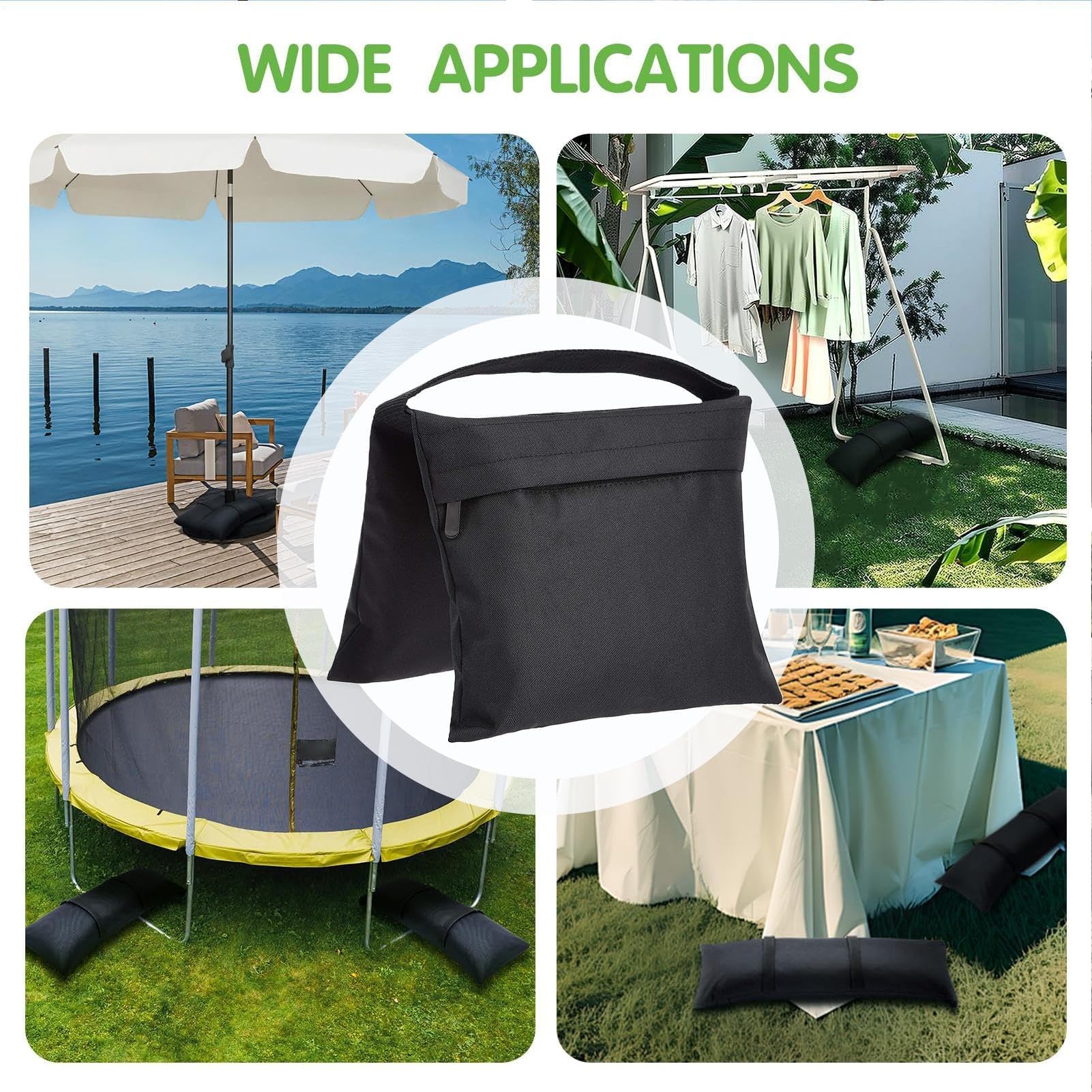 Robuste Sandsäcke für Stative, Outdoor-Ausrüstung und Camping, ideal für Fotografie, Filme, Live-Streaming, Sonnenschutz, Picknicktische und Pergolen