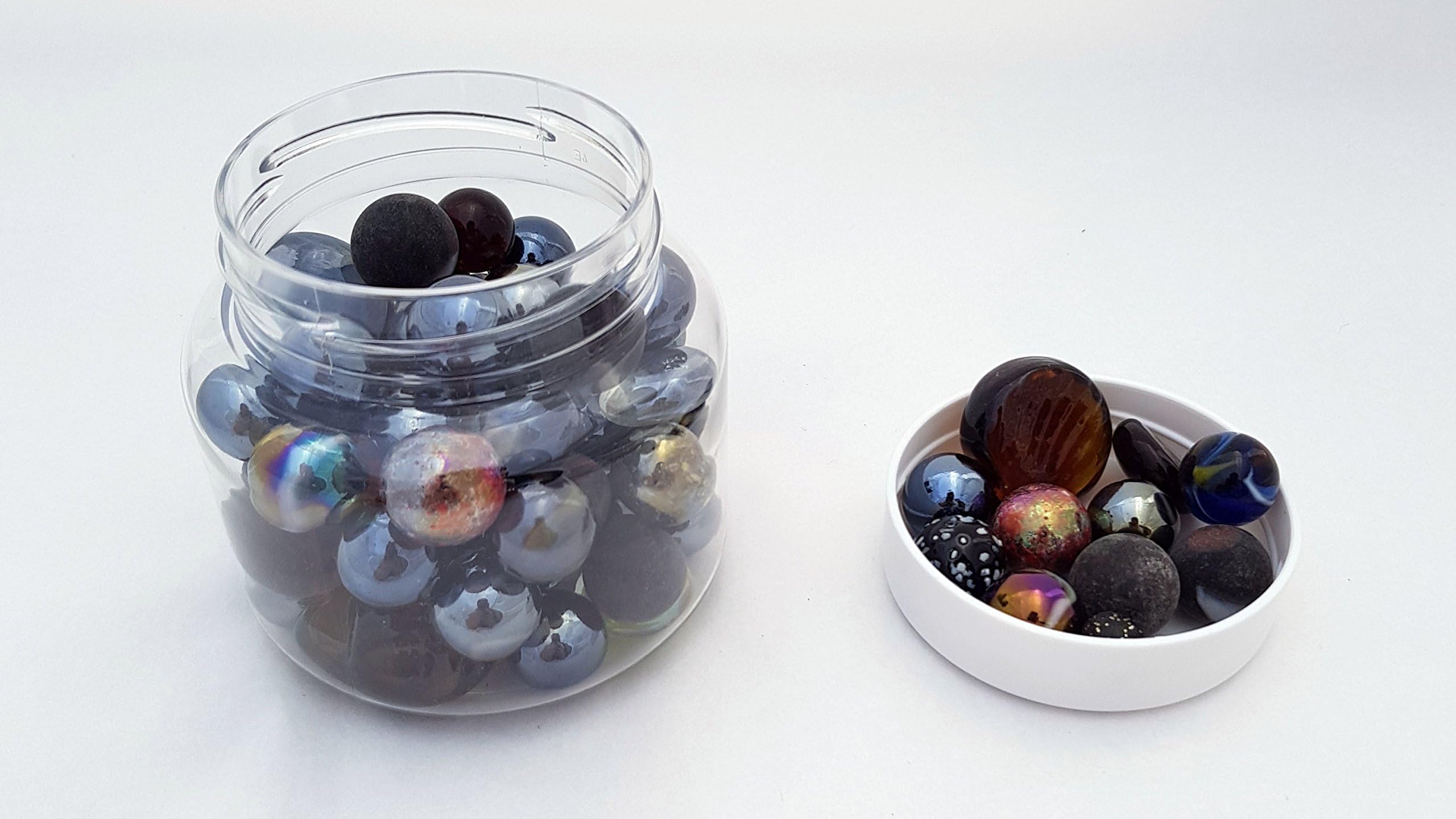 MaRécréation – Glass Beads, xa-5hfes-fi37 Jar, Black