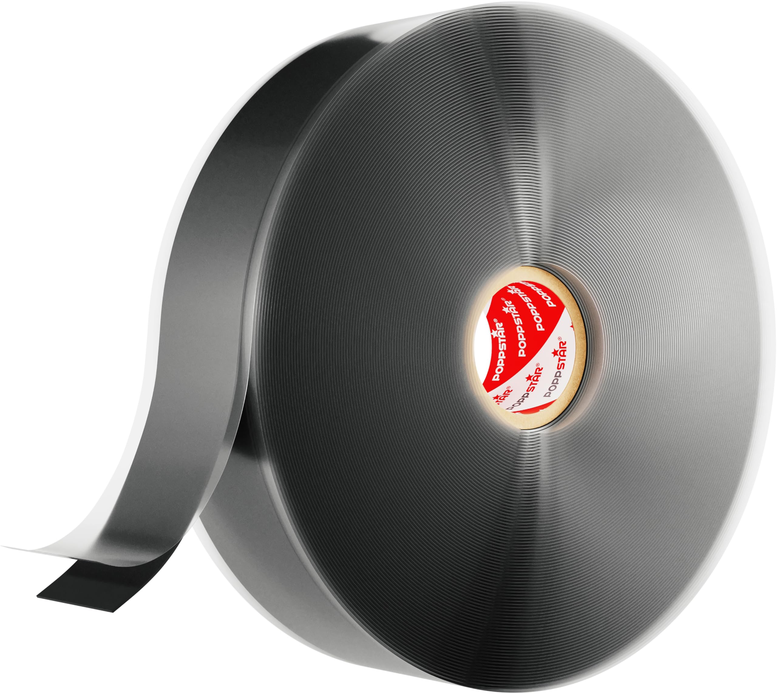 POPPSTAR Self-Fusing Silicone Band, Silicone Tape, 11m x 25mm, Sealing & Insulating Strip (water-tight, air-tight), black, 1 Roll