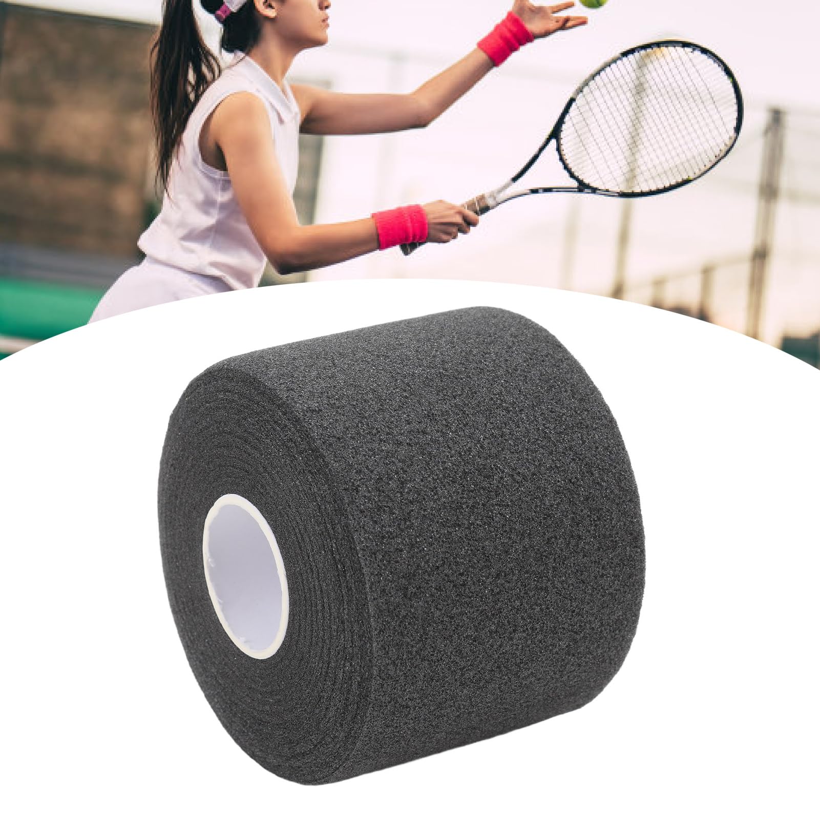 Alomejor Il Cuscino per Racchetta Badminton Migliora la stabilità e Il Controllo con Materiale Poliuretano Premium, per Le Partite di Badminton