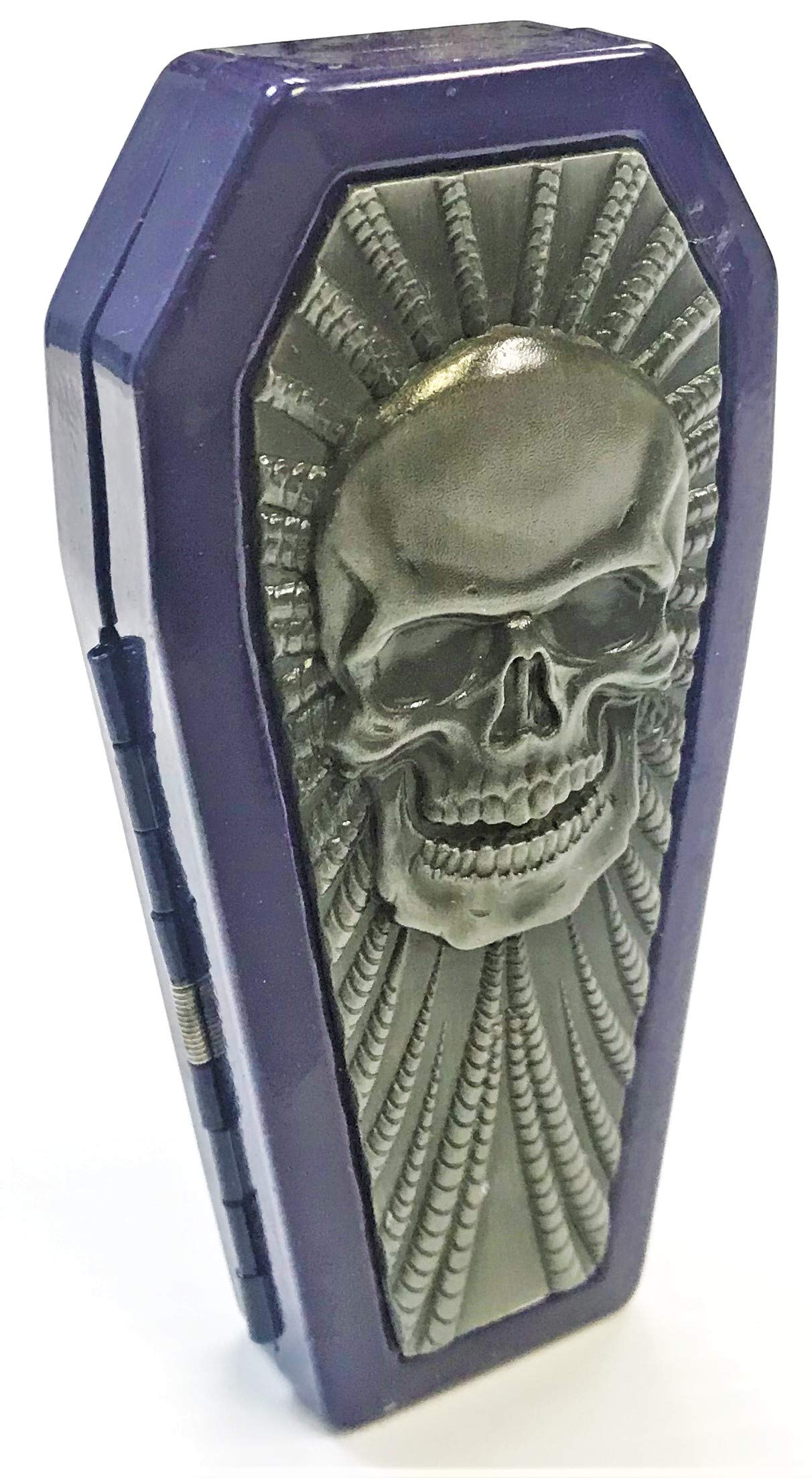 coffin cigarette case Amazon.com: Eclipse Raised Biker Designs Crushpoof Metal Coffin Shaped Cigarette  Case, 100s, 3101COF-1 (Purple Single Skull) : Health & Household