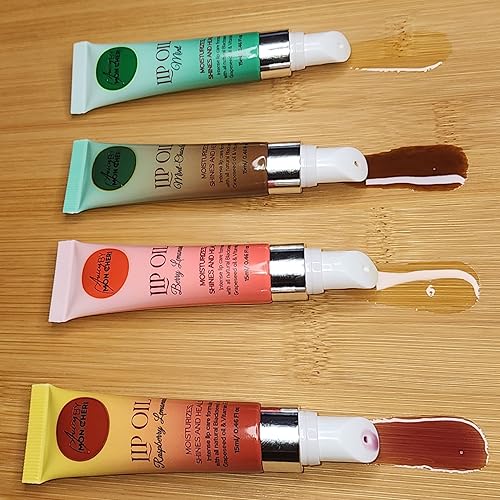 Miniatura 5 de Aceite labial hecho con semillas negras, semillas de uva y aceites de vitamina E Juicy By Mon Cheri (limonada de frambuesa) brillo curativo, todo