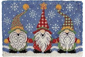 EVAJE Christmas Hooked Rug Kit Crochet Kit DIY Latch Hook Rug Kits