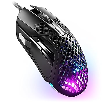 SteelSeries Aerox 5 - Lightweight Gaming Mouse - 18000 CPI -- TrueMove Air Optical Sensor - Ultra-Lightweight Water Resistant Design - Universal USB-C Connectivity