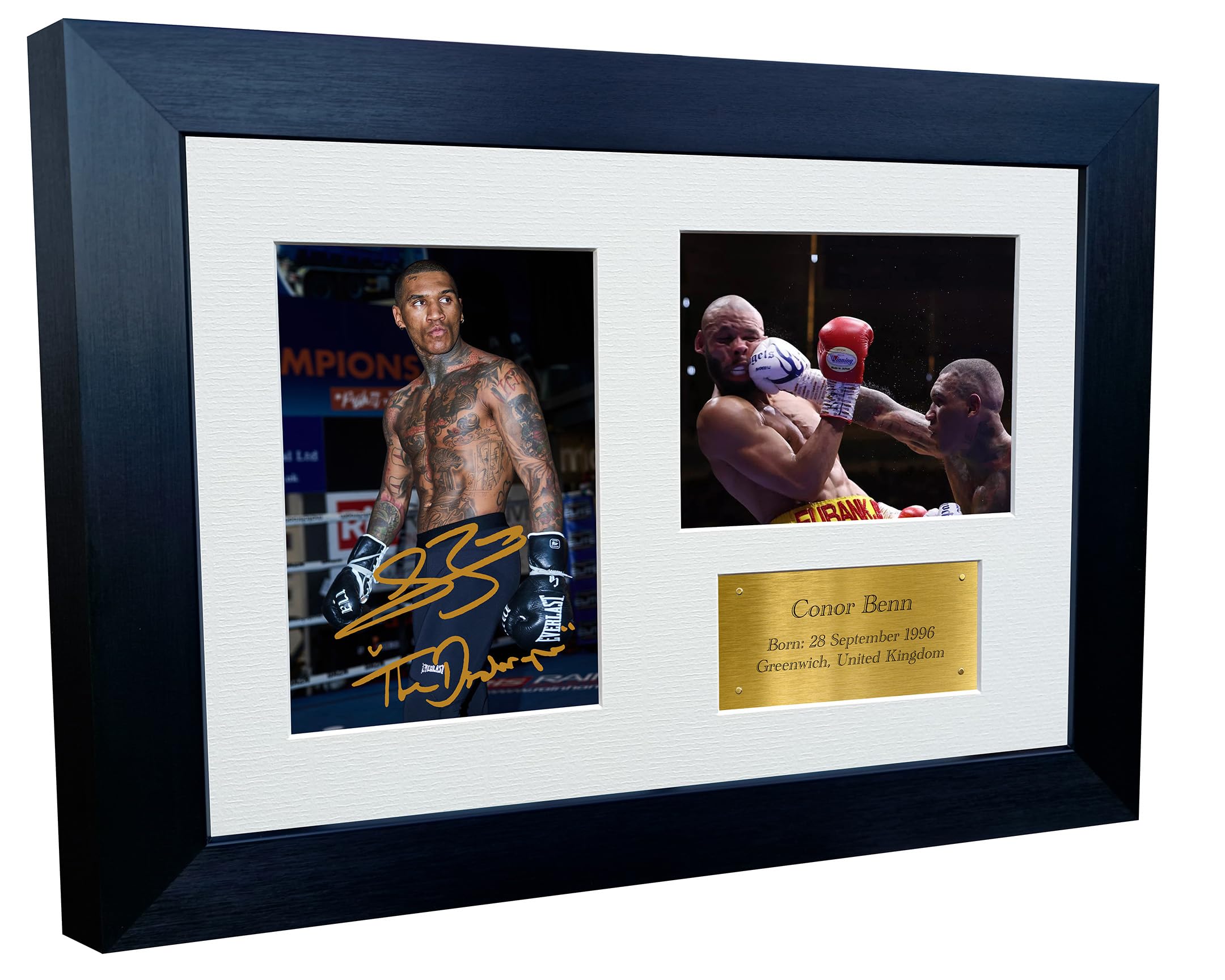 Kitbags & Lockers Black 12X8 A4 Signed Conor Benn Boxing Autographed Photo Photograph Picture Frame Signature Poster Gift Triple Gold 2