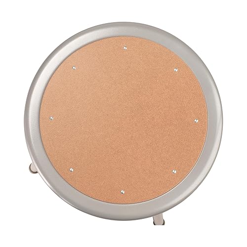 Miniatura 7 de National Public Seating taburete color gris de acero con asiento rígido de 18 pulgadas, 17, gris, 1