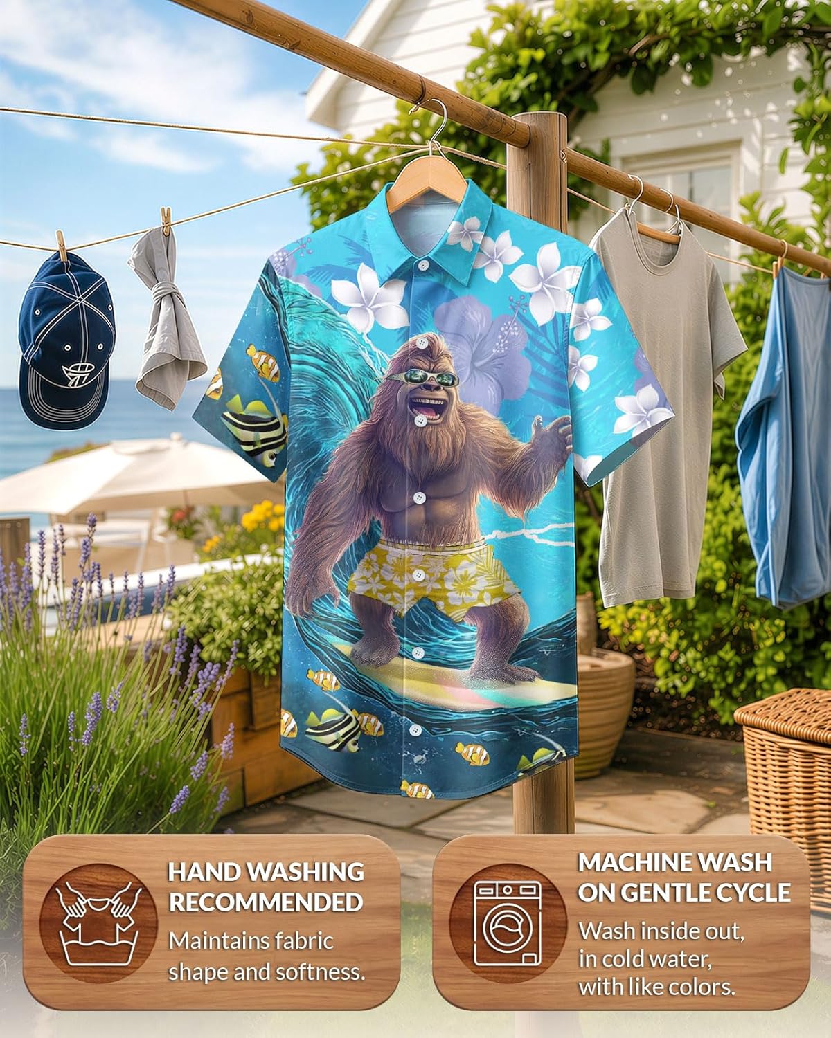 Summer Short Sleeve Button Down Shirt Men, Funny Hawaiian Top, Summer Gifts