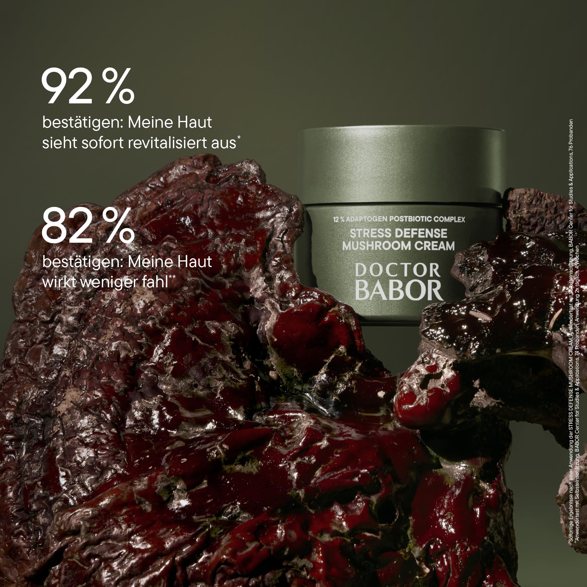 DOCTOR BABOR Microbiomic Stress Defense Mushroom Gesichtscreme (50 ml) – vegane, antioxidative Feuchtigkeitscreme – professionelle Gesichtspflege zur Stärkung der Hautbarriere