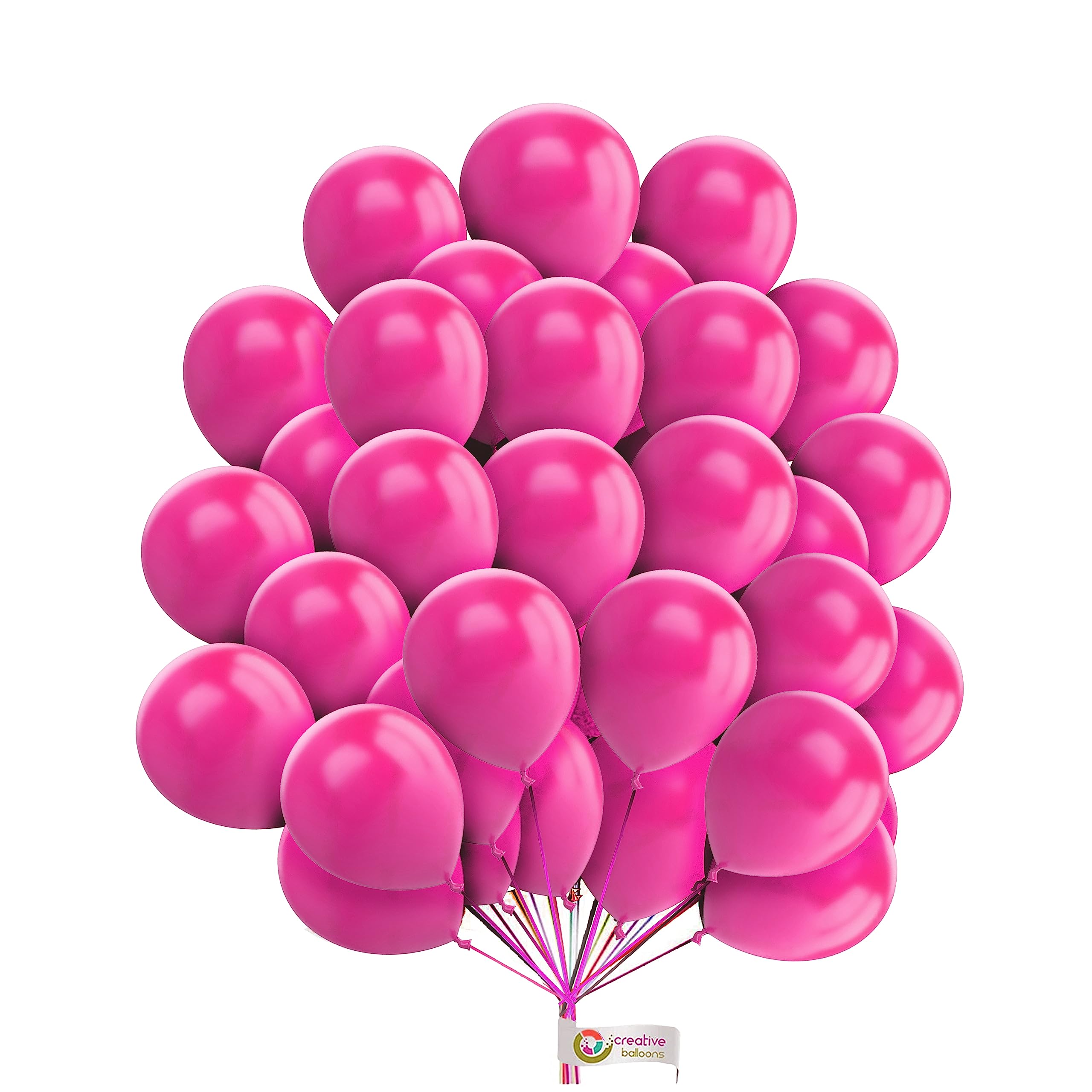5 inch Latex Balloons Premium Quality Birthday Wedding Party Balloon Anniversary Decorations Romantic & Other Décor Themes Hot Pink Color Pack of 50