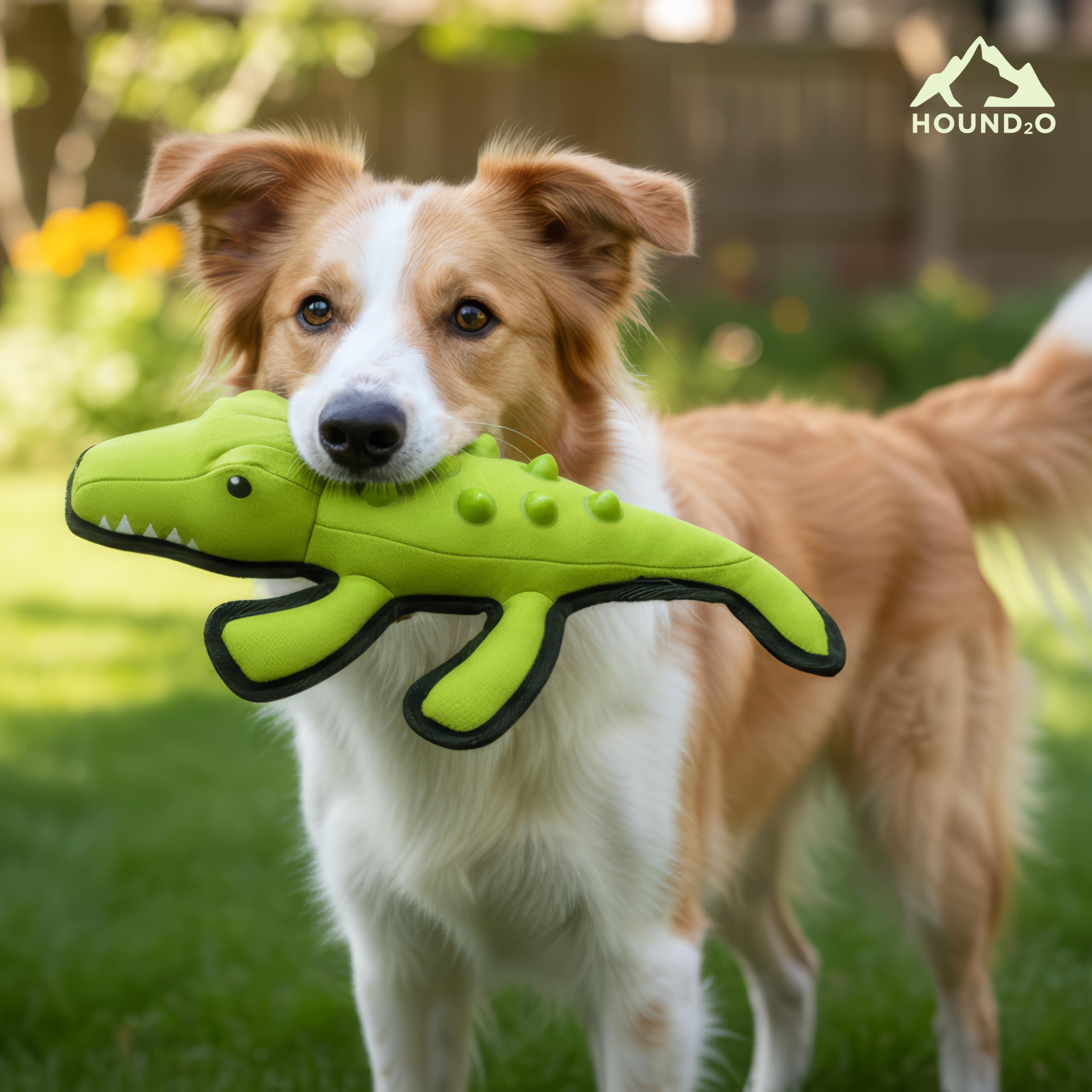 Plüsch-Hundespielzeug, Alligator-Plüschtier-Quietschspielzeug für Hunde, Outdoor-Haustierspielzeug für Abenteuer