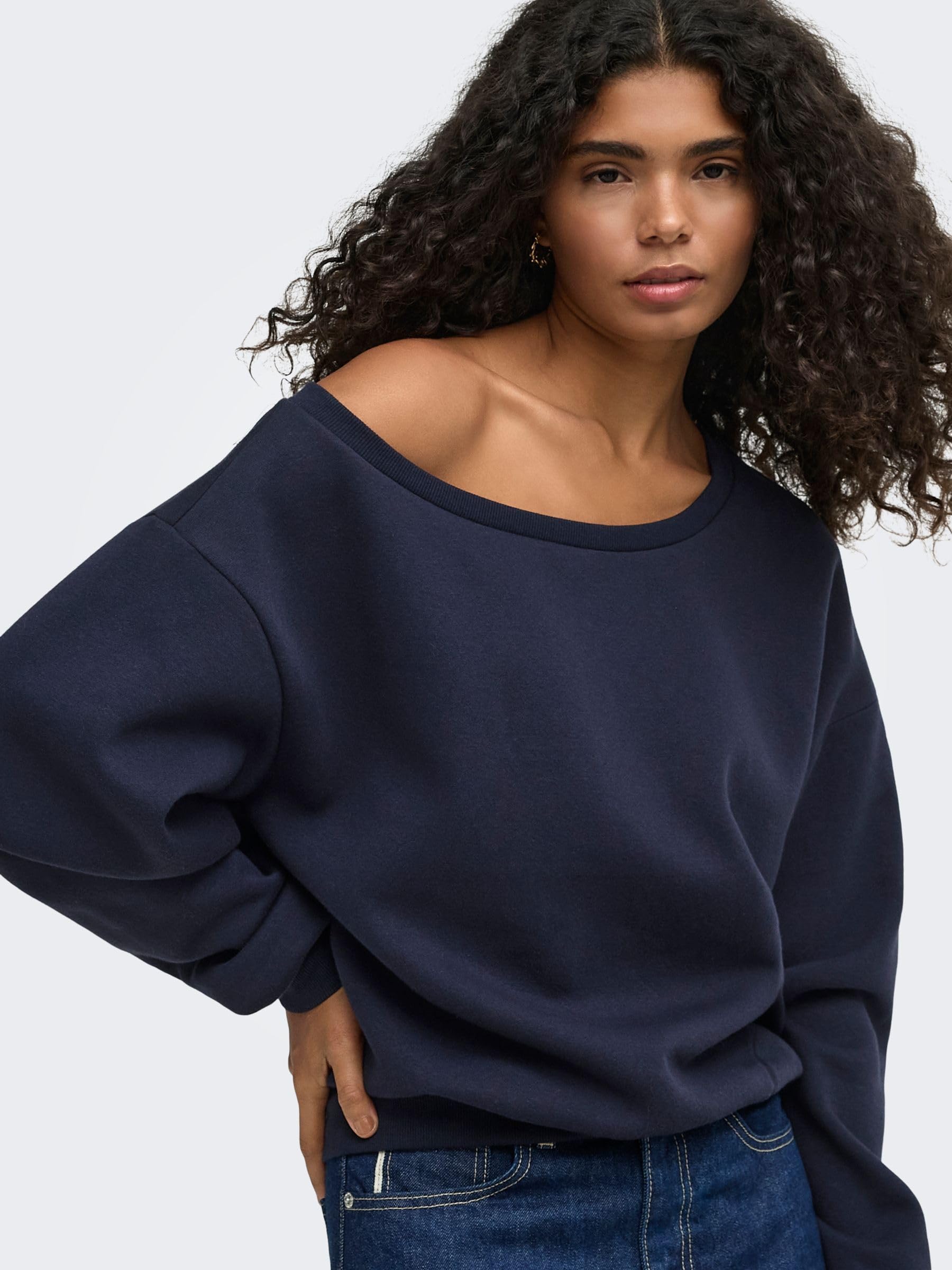 Only Onlrhina L/S One Shoulder Swt Noos Donna