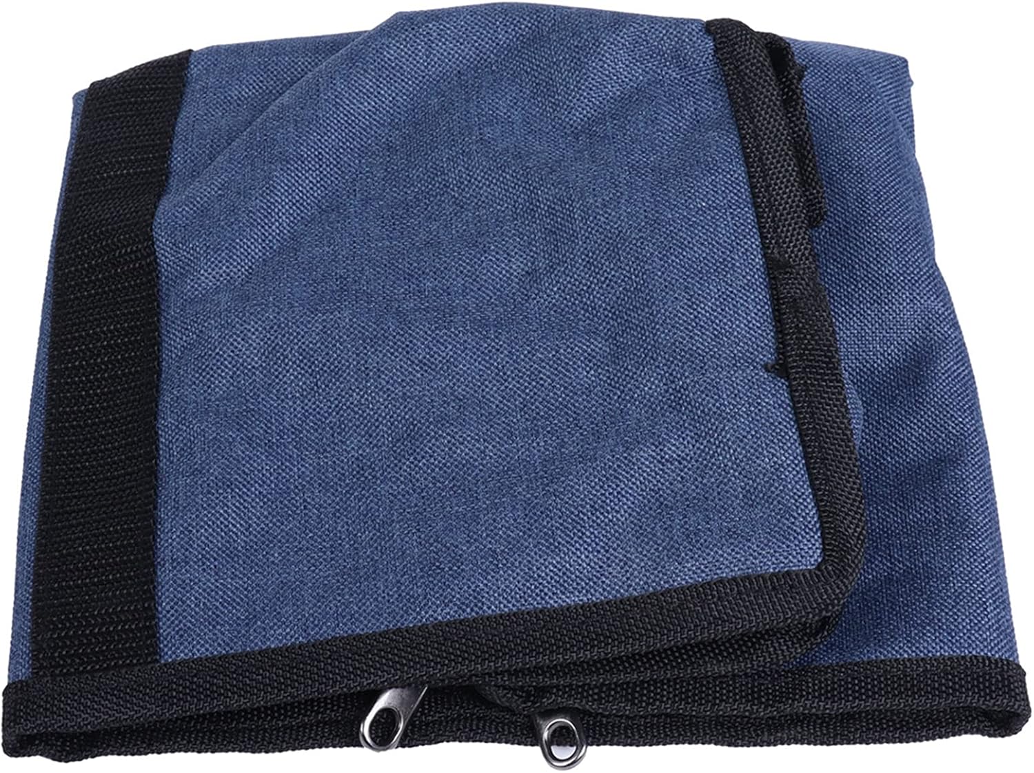 PVC Storage Bag Organizer Zippered Tote Bag with Handles Home Travel Use (Blue)