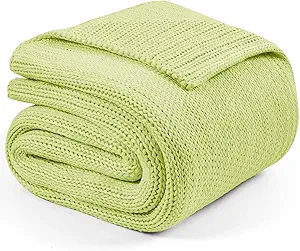 L'AGRATY Knitted Weighted Blanket - 50"x60" 7lbs Cooling Chunky Knit Heavy Blanket for Adults Braided Crochet Throw Thick Cable Yarn Knit Decorative No Beads Evenly Weighted Machine Washable