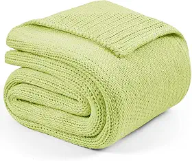 L'AGRATY Cobertor pesado de malha – 127 cm x 152 cm 3,2 kg cobertor pesado de malha grossa refrescante para adultos manta de crochê trançado fio grosso cobertor decorativo sem contas uniformemente