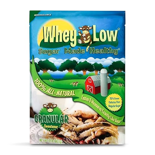 Whey Low Edulcorante - Azúcar hecho saludable - Ingredientes 100% naturales - Sin regusto - Sin productos químicos ni sabores artificiales - Apto