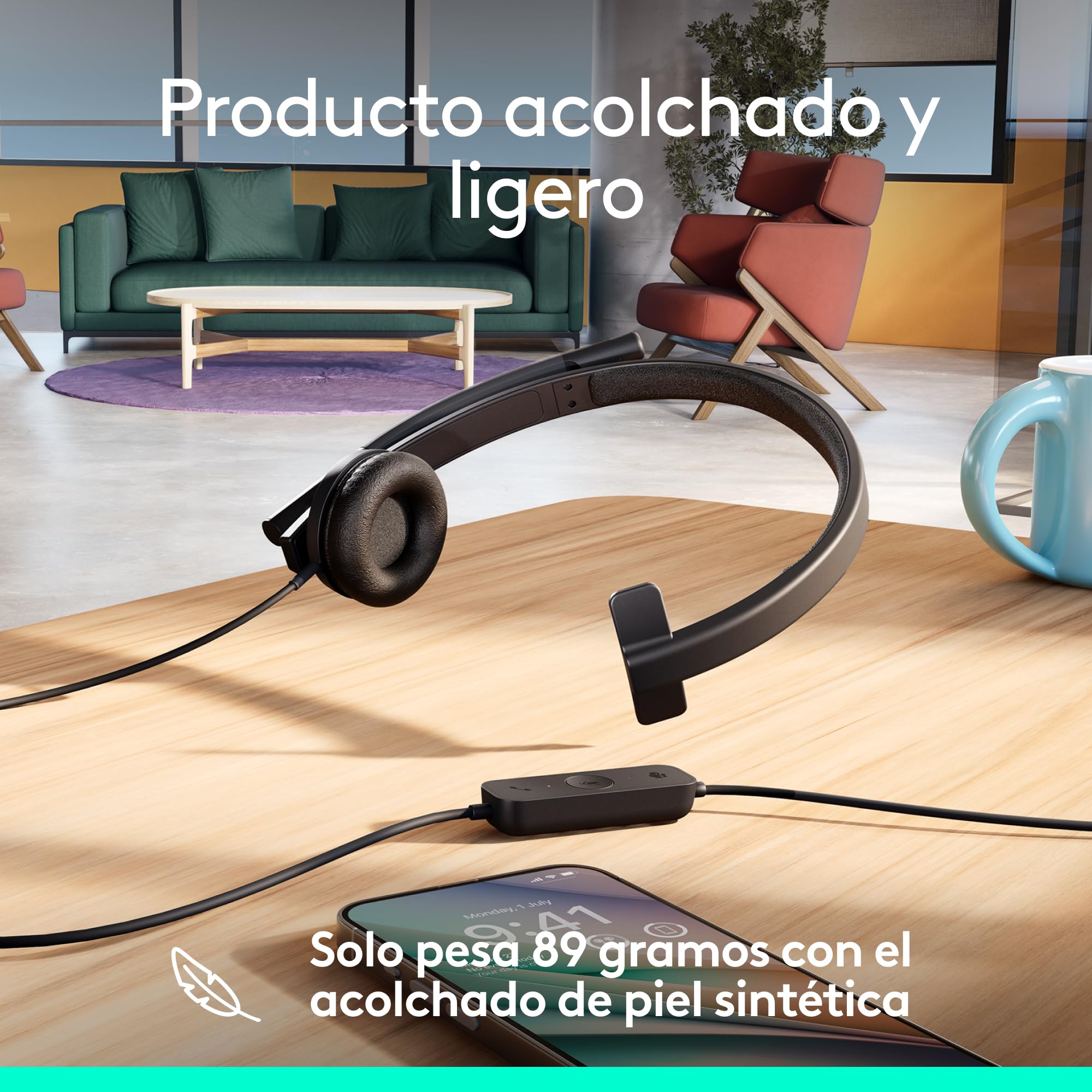 Logitech H570e, Auriculares USB con micrófono