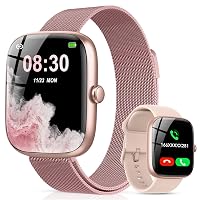 CASCHO Smartwatch Donna, 1.83'' Orologio Smartwatch con Effettua/Risposta Chiamate