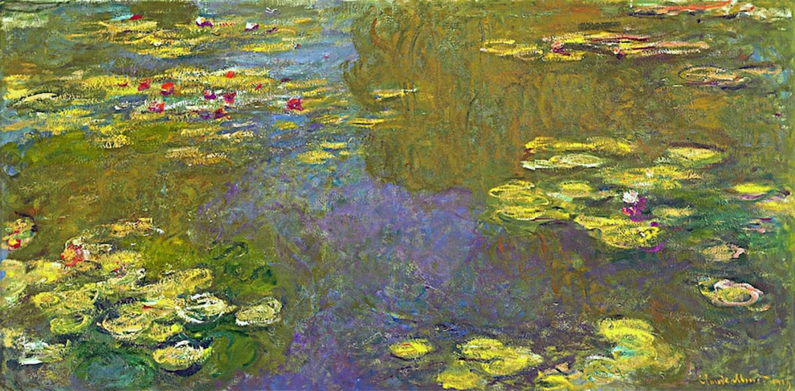 SERENDIPITP Vintage Picture Print on Canvas Wall Art Poster Water Lilies by Claude Monet Artwork Print Poster for Wall Decor 60x90cm