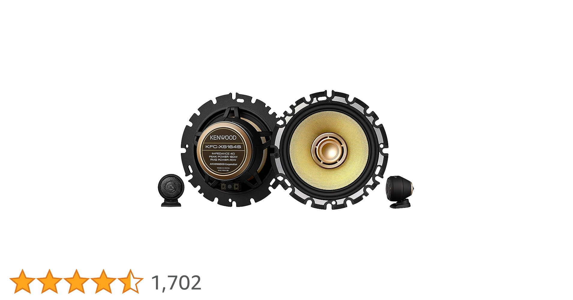 KFC-XS164SKENWOODケンウッド16cmセパレート3wayスピーカー KFC-XS164SKENWOODケンウッド16cmセパレート3wayスピーカー KFC