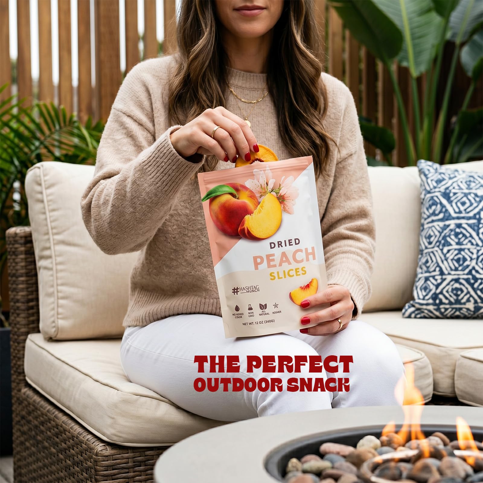 Amazon.com: Life Plus Style Gourmet Hashtag Munch Dried Peach