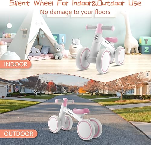 Miniatura 6 de Bicicleta de equilibrio para bebés de 1 año, regalos para niños y niñas, bicicleta para niños pequeños de 10 a 24 meses, regalo de primer cumpleaños