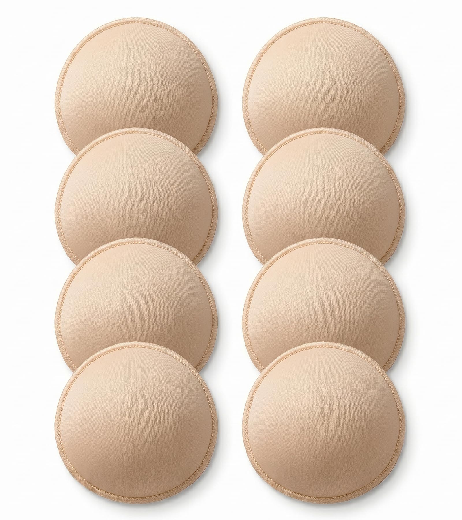 enclave Round Bra Inserts 4 Pairs (8 Pads) Soft Foam Bra Pads for Women, Lightweight Breathable Replacement Cups for Sports Bra, Bikini & Swimsuit, Natural Shape 5mm Thick-picture-16