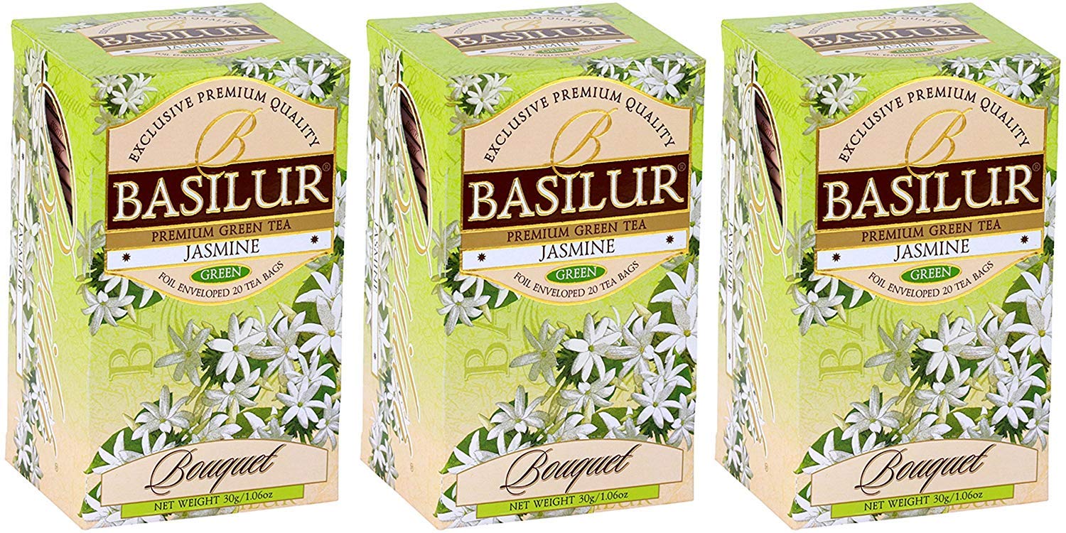Amazon.com : Basilur | Jasmine Green Tea - Bouquet Collection | 100% ...