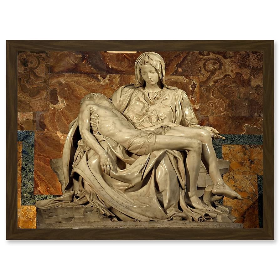 Amazon.co.jp: Michelangelo Pieta 1499 Painting A4 Artwork