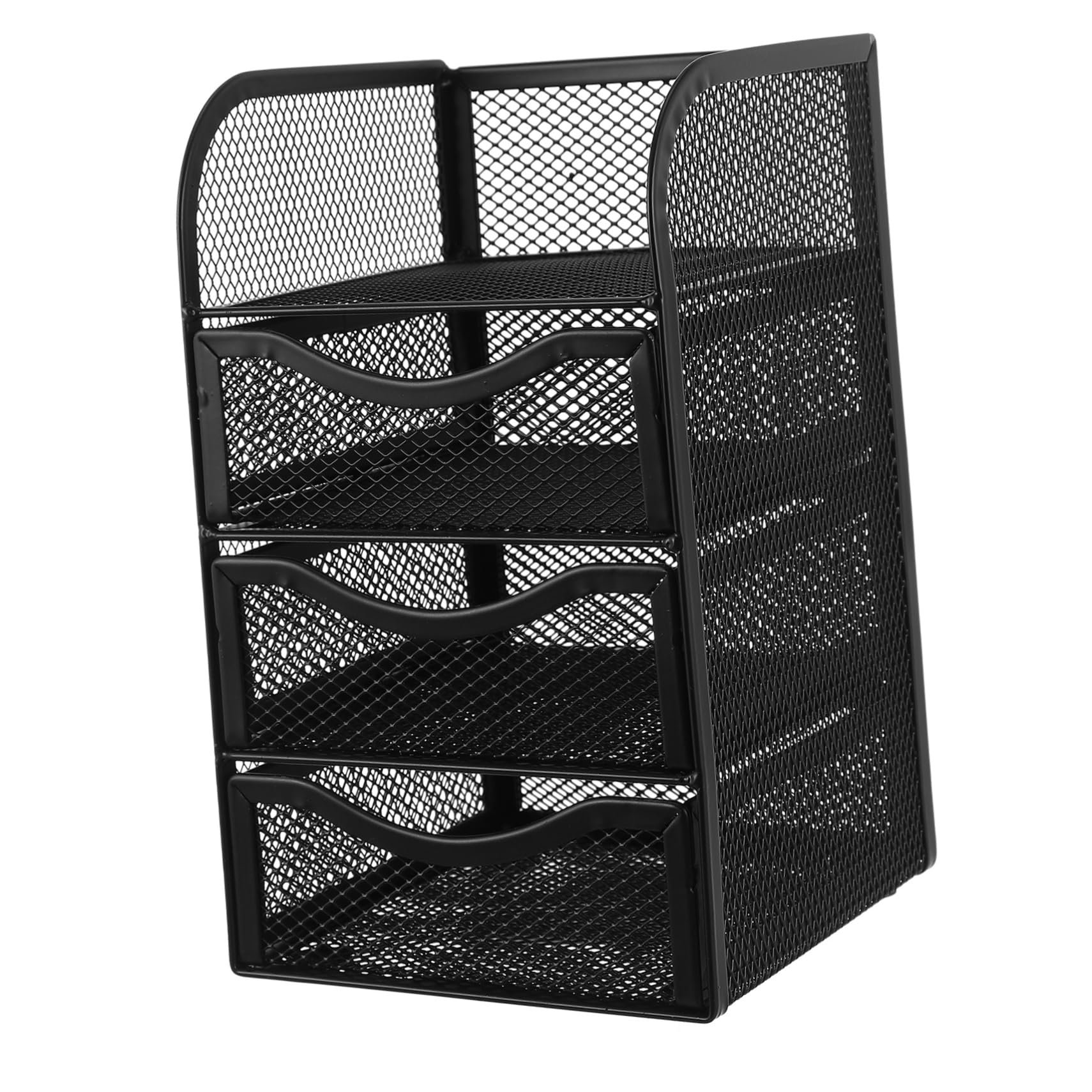 Scatola Portapenne da Scrivania Contenitore per Ufficio Multifunzione Scatola Portaoggetti in Stile Cassetto per Telefono Penne Matite Gomme Cuffie Posate Ecc