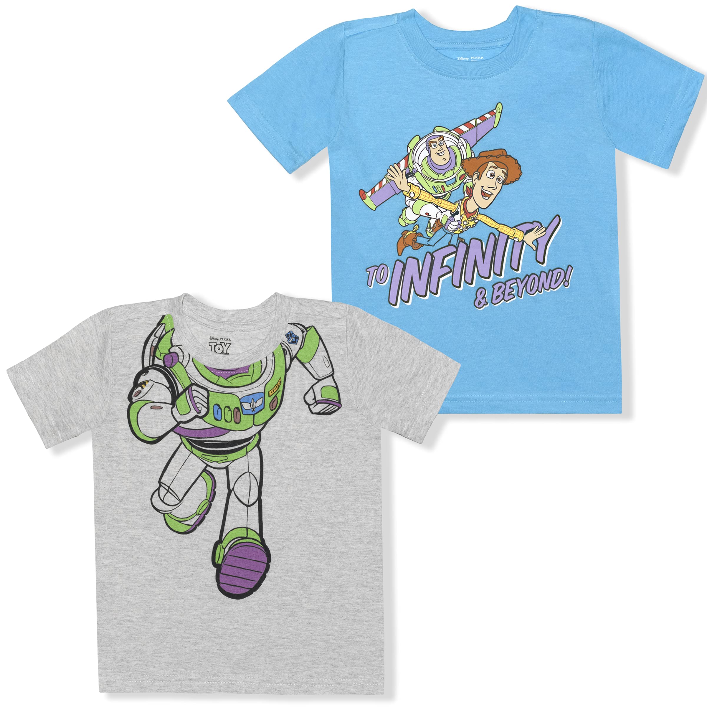 DisneyToy Story Boy's 2-Pack Buzz Lightyear Short Sleeve Tee Shirt Set