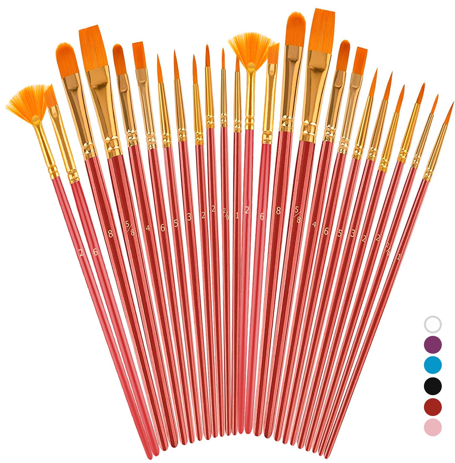 Soucolor Acrylic Paint Brushes Set, Halloween Painting Craft for Adult Kids