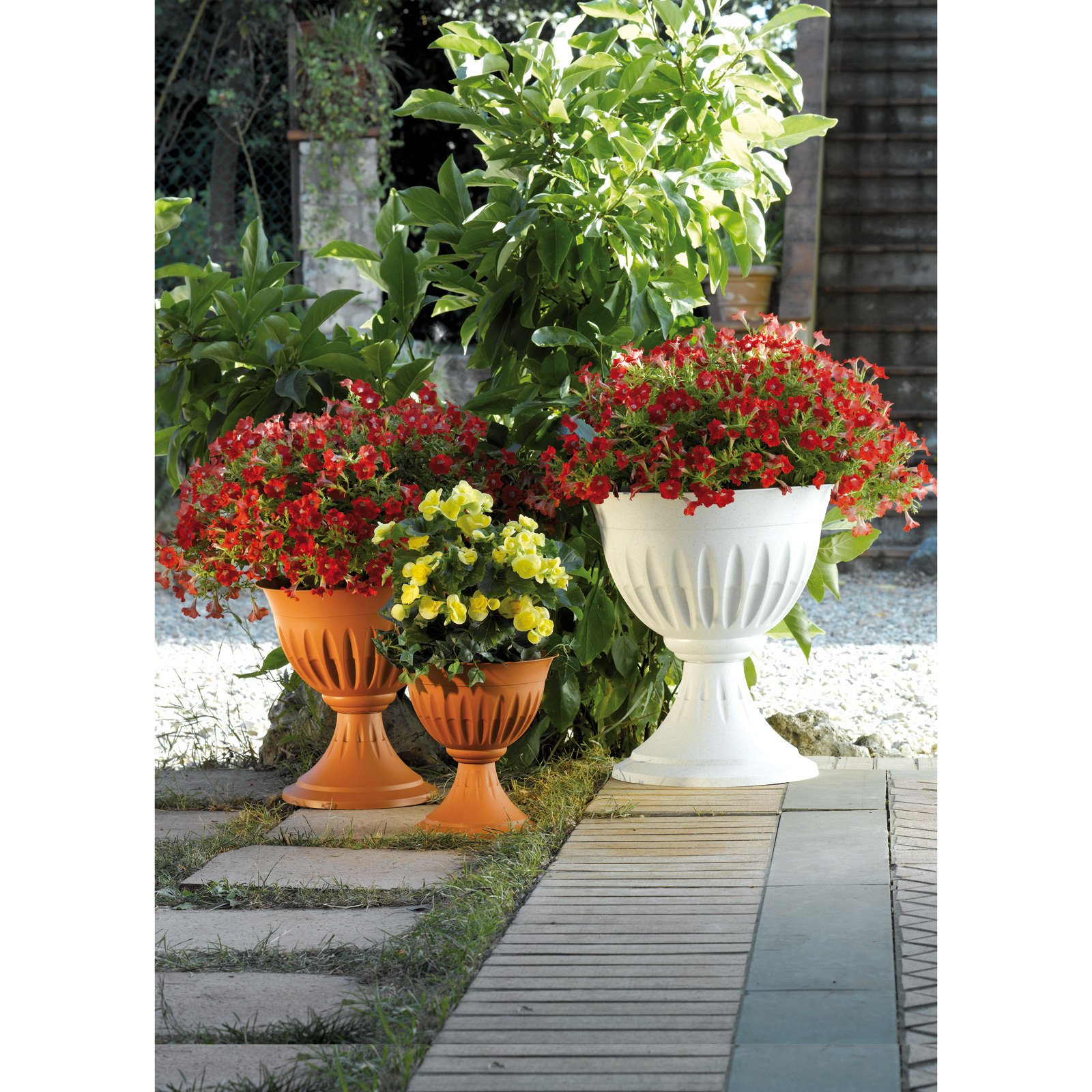 1PZ VASO A COLONNA ALBA Col. Grigio Ï cm. 43x74,5 h