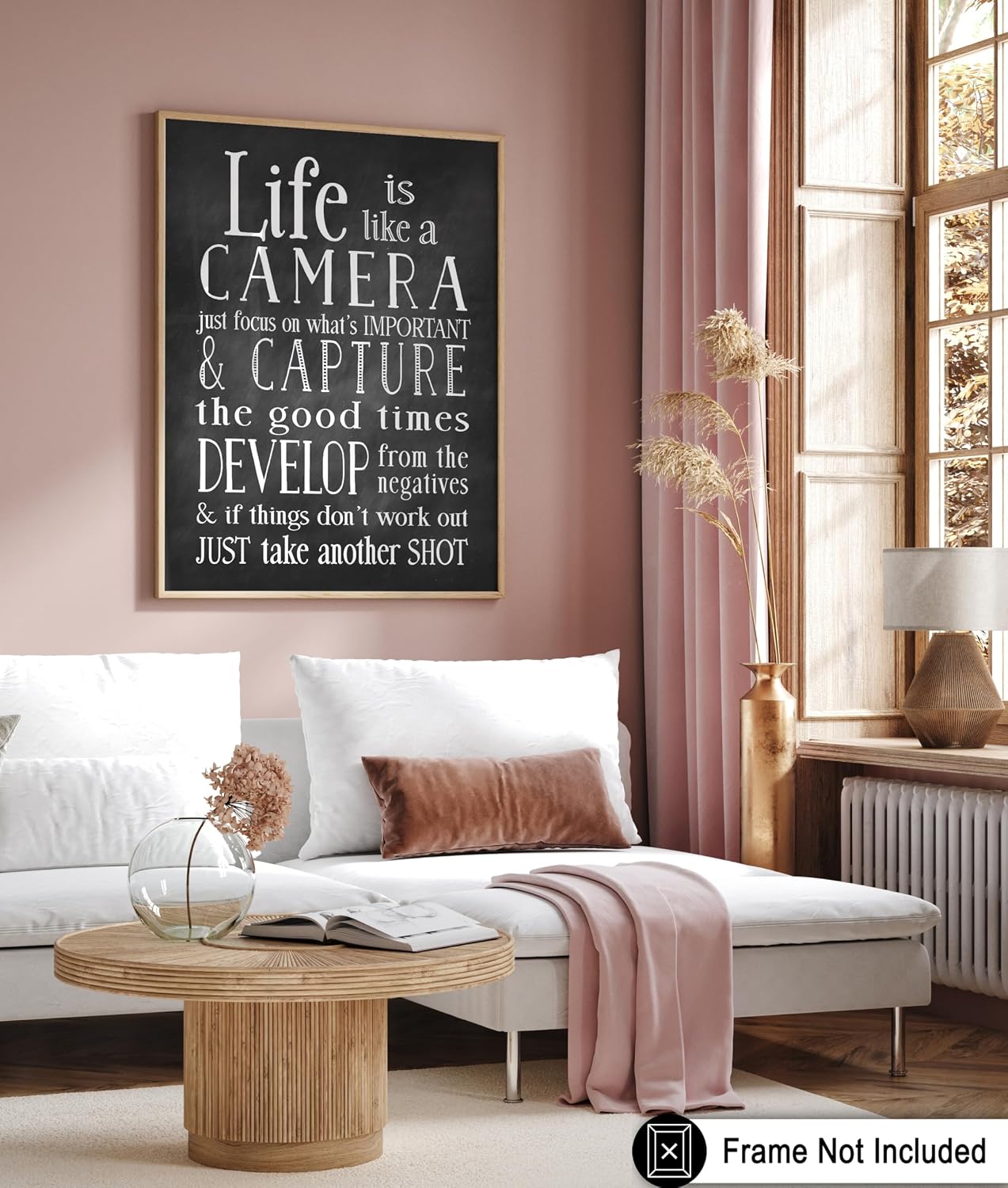 Poster Master Motivational Poster - Inspirational Print - Life is like a Camera, Capture, Develop, Take Another Shot - 8x10 UNFRAMED Wall Art - Gift for Photographer, Friend - Wall Decor for Home