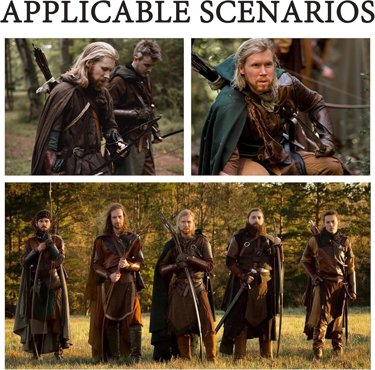 Renaissance Cloak for Women Men,Adult Medieval Cloak,Victorian Velvet Cape with Hood,Halloween Short Velvet Cape - Image 6