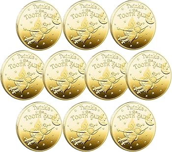 Amazon.co.jp: VIEAURA 歯の妖精コイン 10枚セット 子供の歯の生え