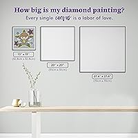 Vista 4 de DIAMOND ART CLUB Marvel WASP - Kit de pintura de diamantes en lienzo, lienzo de diamante de superhéroe, arte redondo de diamantes 5D para adultos