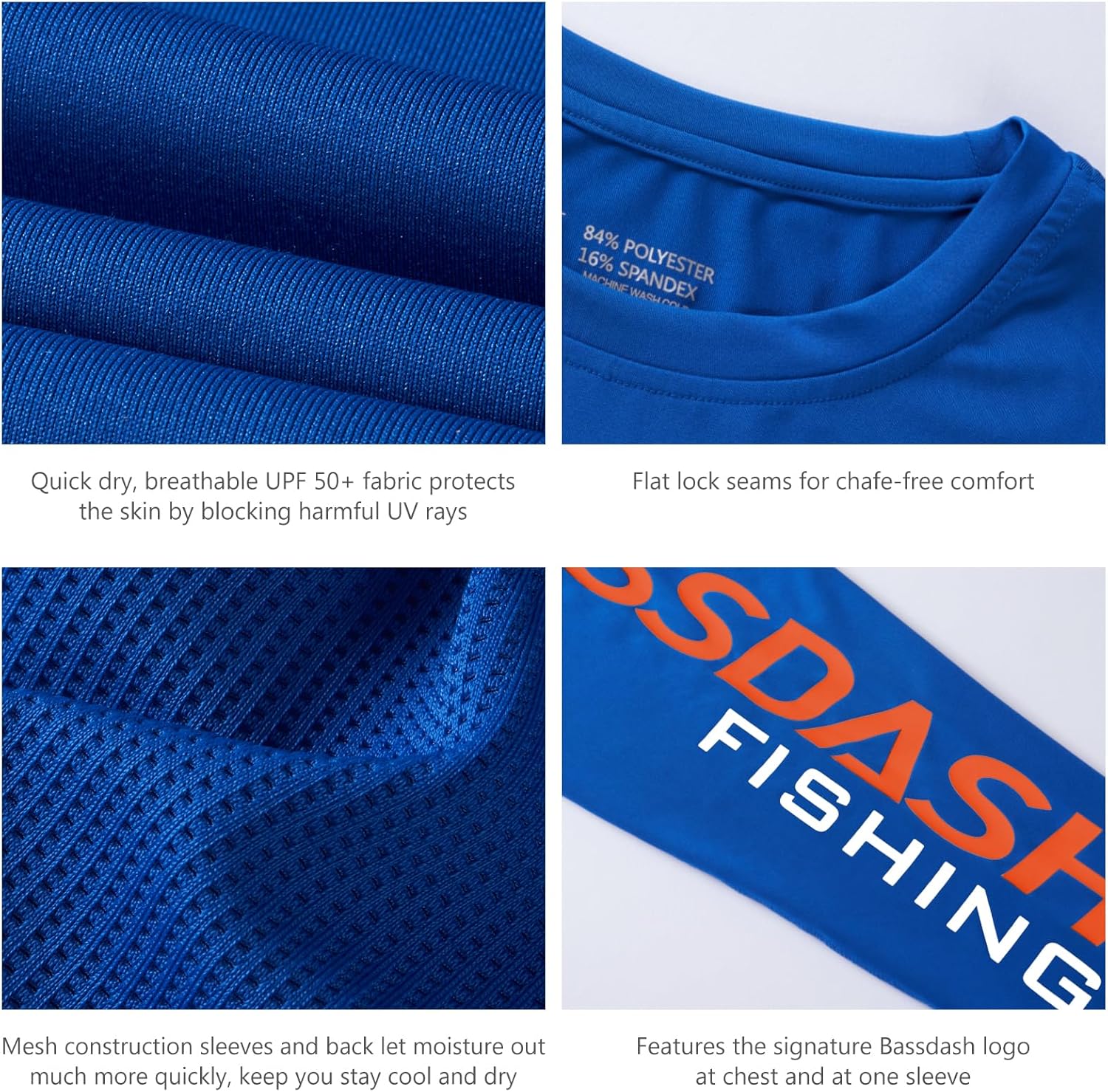 BASSDASH Youth Fishing T Shirts UPF 50+ Long Sleeve Performance UV Protection Tee for Boys Girls - Image 4