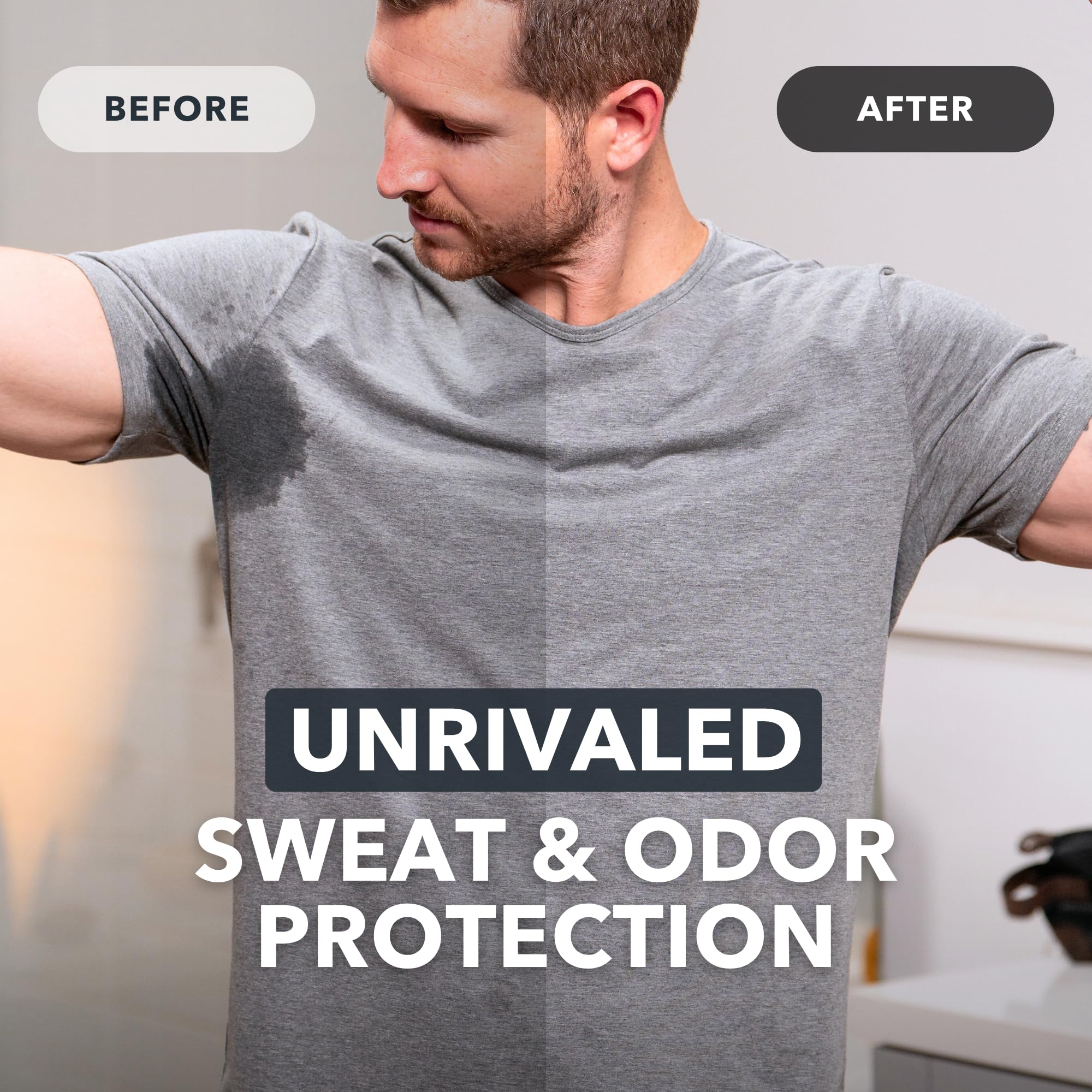 SweatBlock Antiperspirant Deodorant Max Clinical System for Men & Women - Treat Hyperhidrosis, Excessive Sweating & Underarm Odor - DRIBOOST [PM] Maximum Strength Roll-on + [AM] Clinical Deodorant