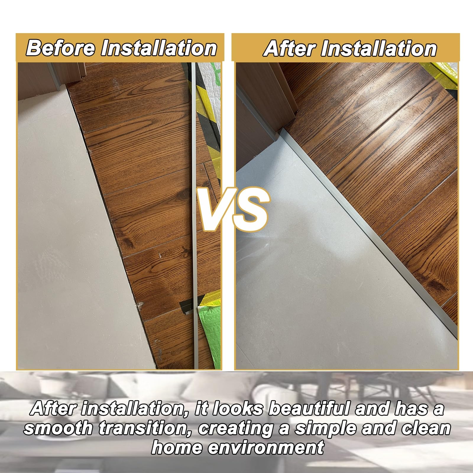 Profilo Di Transizione A Forma Di T In Alluminio – Rivestimenti Per Pavimenti Per Porte, Laminato E Coprifessure | Pronto Per Il Fai Da Te(Gray,3 * 300cm)