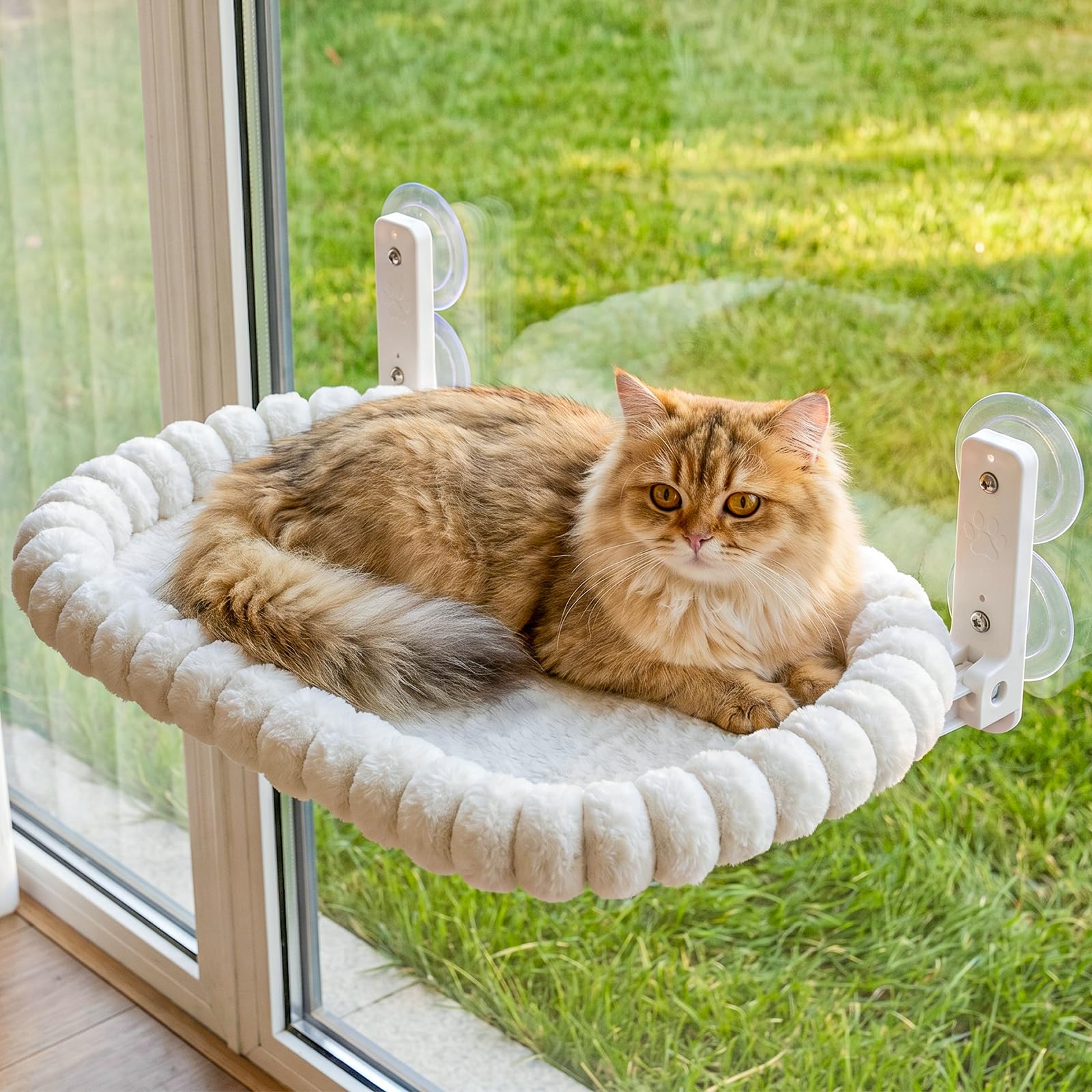 Nexpho Amaca Gatto Finestra Amaca per Gatti Pieghevole con Ventosa Letto Sospeso Lavabile per Riposo e Vista Panoramica